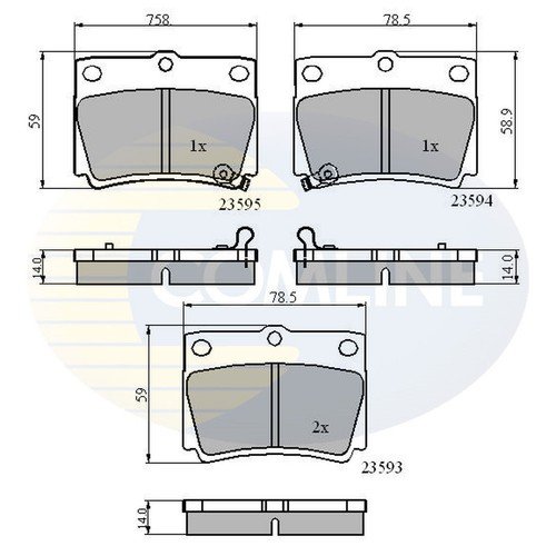 Brake pads set - brake,