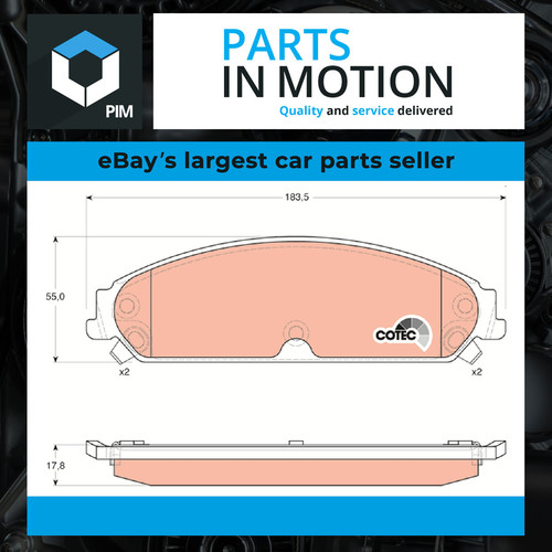 Brake pads set fits - pads, dodge