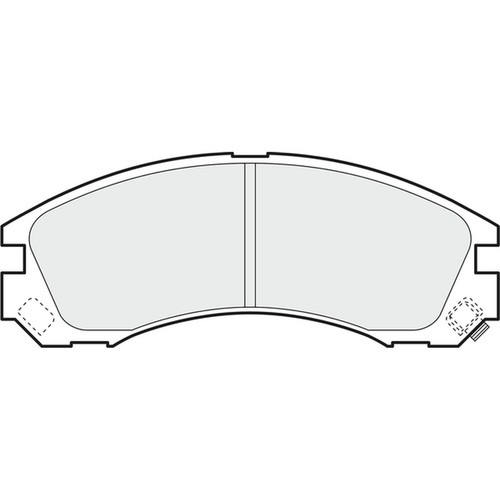 Brake pads for mitsubishi - for,