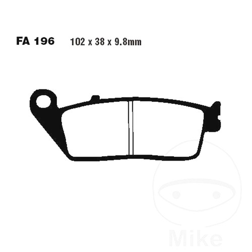 Ebc brake pads semi - brake,