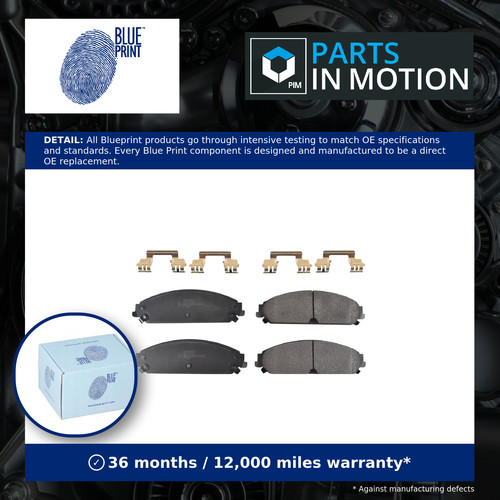 Brake pads set - set, fits