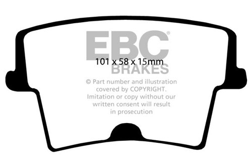 Ebc ultimax rear brake pads - brake,