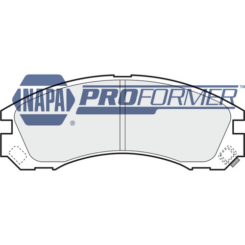 Brake pads set for - set, mitsubishi