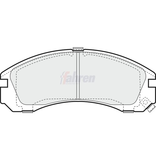 Brake pads set for - set, mitsubishi