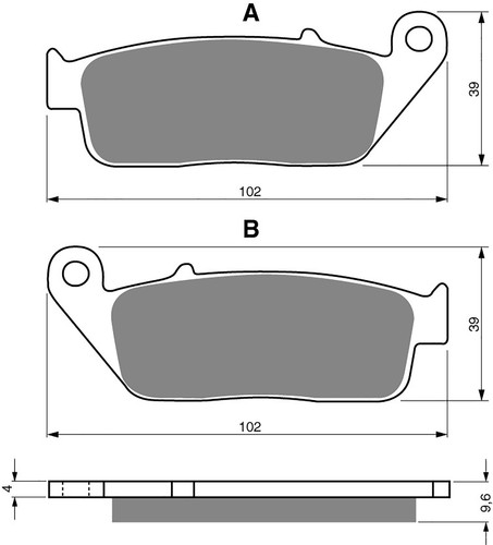 Goldfren brake pads rear - brake,
